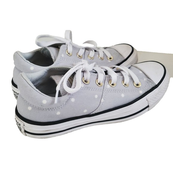 Converse Gray Polka Dot Sneakers - Picture 1 of 12